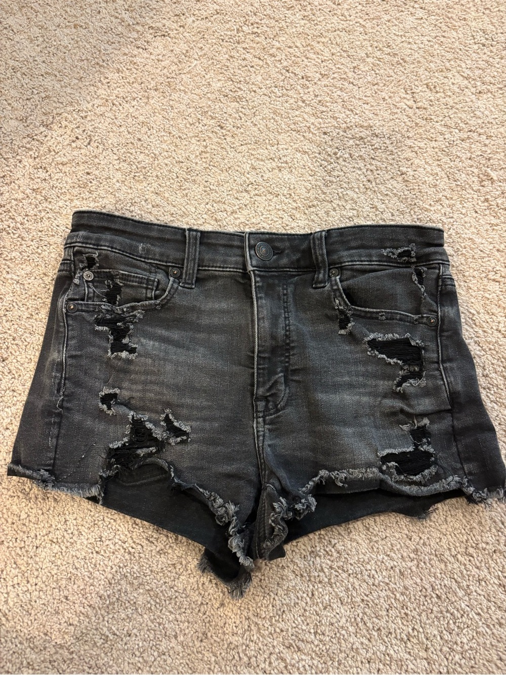 American Eagle Black Jean Shorts